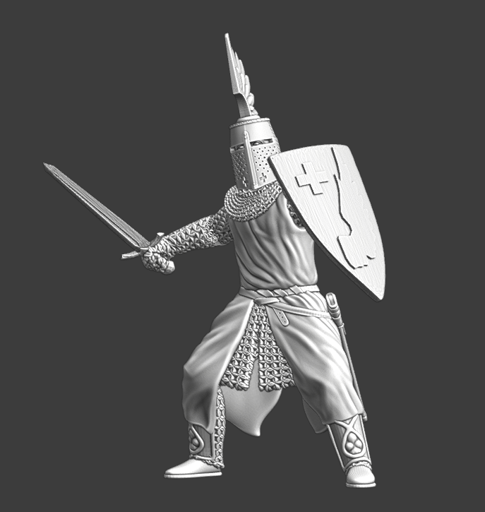 Medieval Knight - Eagle wing crest